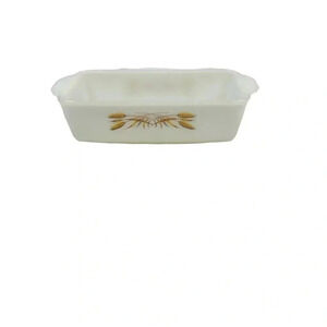 Vintage fire king wheat design casserole dish​